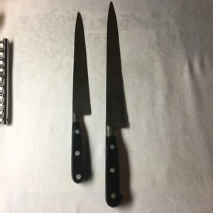 2 Vintage Sabatier Hoffritz französischer Stahl Allzweckmesser 8 Zoll & 10 Zoll - Bild 1 von 8