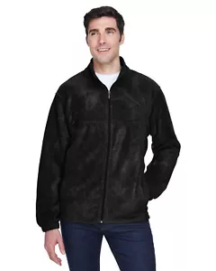 Harriton Men's 8 oz. Full-Zip Fleece Jacket - Picture 1 of 8