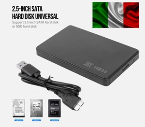 CASE BOX ESTERNO 2.5" SATA USB 3.0 E 2.0 PER HD HARD DISK - Foto 1 di 7