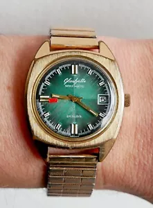 Glashütte Spezimatic watch GUB Kal. 772 green dial - Bild 1 von 13