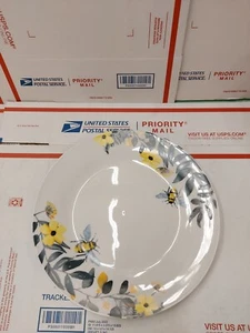 Royal Norfolk Bee Happy 10.5”Stoneware Dinner Plates Plate Replacement Single - Picture 1 of 2