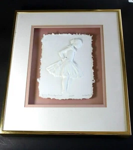 Limited Edition Cast Paper Handmade 36/200 Carlson 1984 Signed - Picture 1 of 12
