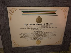 COMUNIDAD DE INTELIGENCIA - CERTIFICADO CONMEMORATIVO SERVICIO EXPEDICIONARIO TIPO 1 - Imagen 1 de 13