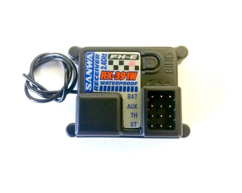 Sanwa RX-391W Waterproof Receiver FH-E 2.4GHz 3-Channel For RC - Image 1 of 1