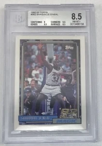 Tarjeta de baloncesto 1992 Topps Shaquille O'Neal #362 BGS 8,5 casi nueva-como nueva+ HOF - Imagen 1 de 2