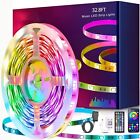 Led Strip Lights 32.8ft 10m With 44 Keys Ir Remote And 32.8 Ft, Multicolor 