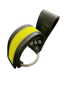 Funda Halligan/Hacha de Cuero Bombero Sav-A-Jake 3" Anillo 3M Amarillo Reflectante - Imagen 1 de 11