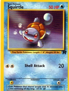 Pokémon Squirtle Card TCG #68/82 Team Rocket 1st Edition - Picture 1 of 1