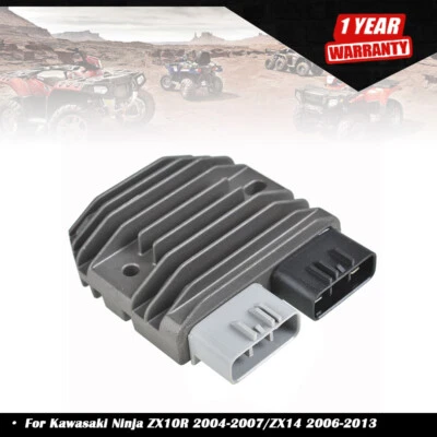 Regulador rectificador de voltaje para Kawasaki Ninja ZX10R 2004-2007/ZX14 2006-13 Foto 1 de 4