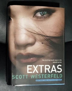 Signed Scott Westerfeld Extras Hardcover Uglies Series Near Fine Condition - Picture 1 of 3