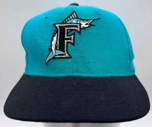 Vintage New Era 59Fifty Florida Marlins 6-3/4 Small 100% Wool Fitted Hat MLB - Picture 1 of 6
