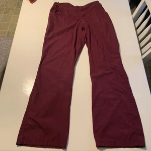 Pantalones Médicos Butter Soft UA Para Mujer L Granate Sin Cordón Cintura Elástica Dobladillo Acampanado - Imagen 1 de 7