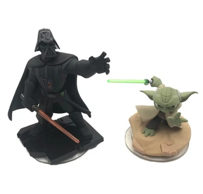 Disney's Infinity Darth Vader and Yoda Figures & Card - Image 1 of 4