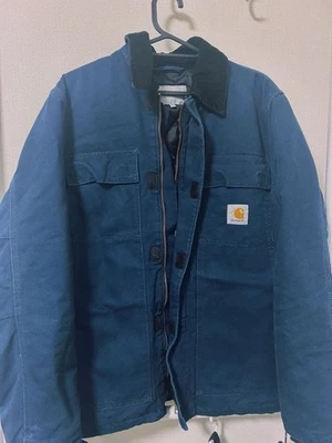 Chaqueta azul Carhartt azul oscuro para hombre simple y elegante hecha en Ita... - Imagen 1 de 4