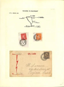 Canada - RPO Stamps & Cover - Regina & Colonsay Railway - Picture 1 of 1