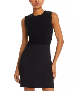 Theory Sleeveless Knit Combo Mini Dress, Size 4, NWT, MSRP: 445$ - Picture 1 of 4