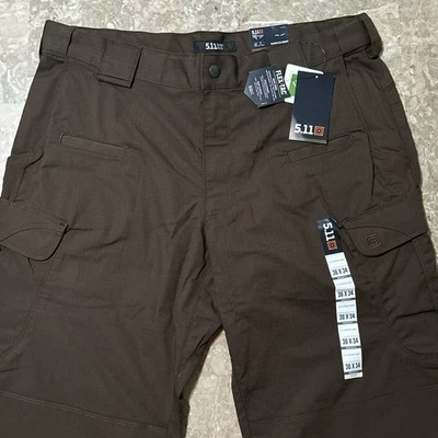 Pantalones 5.11 Tactical Stryke para Hombres 36x34 Marrón Elastizados Rip Stop Carga 74369 NUEVO Foto 1 de 4