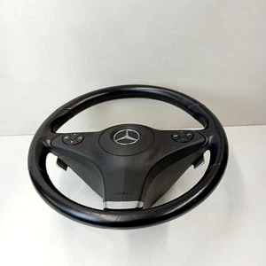 2010 Mercedes C-Class Leather Steering Wheel with SRS A2304603176 Paddle Shift ✅ - Picture 1 of 16