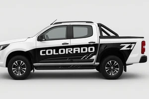 Holden Colorado Side Door and Side Bed Full Decal Kit Sticker Utility 4x4 - Picture 1 of 6