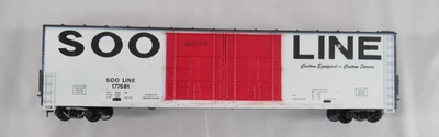 HO Tyco 62' Hi-Cube Doble Puerta Rojo y Blanco Caja Soo Line, #177581 con Tyco Box Foto 1 de 4
