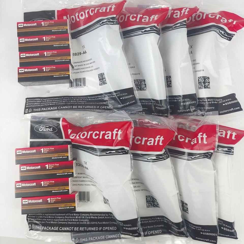 8pcs NEW Motorcraft Ignition Coil DG508 &Spark Plug SP479 For Ford F150 4.6 5.4L - Изображение 1 из 4