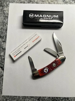 Boker Magnum бонсай темно-красный кости Sowbelly нож - Изображение 1 из 4