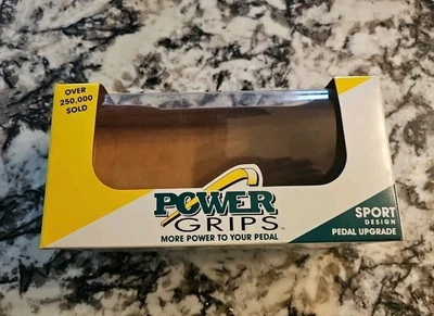 Kit de pedal jaula deportiva Power Grips 9/16" husillo de acero cromado y cuerpo de nailon Foto 1 de 4