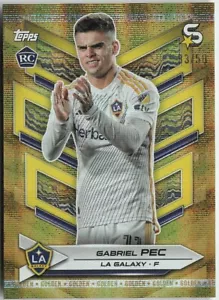 GABRIEL PEC 2024 Topps MLS Superstars GOLDEN RARE RC 33/50 Galaxy #19 - Picture 1 of 2