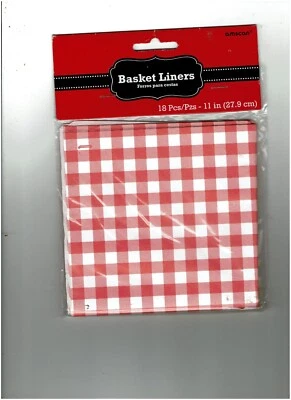 Food Basket Liners 270 Count Picnics Outdoor Barbecue- 11"  15pg x18 Brand New! - Image 1 of 2