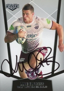 Tarjeta Elite Manly Sea Eagles NRL ESP 2015 firmada - Luke Burgess - Imagen 1 de 3