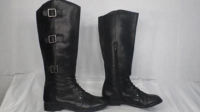 Report 'Alfonso' Bota Estilo Ecuestre Hasta la Rodilla Cuero Negro Mujer Talla 8 M Foto 1 de 4