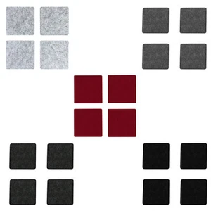 Filzuntersetzer Quadratisch 4er Pack Ø 10cm Getränke Glas Untersetzer – wählbar - Bild 1 von 6