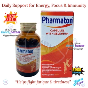 Pharmaton with Ginseng G115 100 Tablets Ginseng and Selenium Energy Booster - Picture 1 of 16