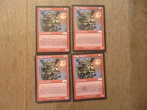 MTG 4 x Mogg Assassin Uncommon Exodus Magic The Gathering Playset NM - Picture 1 of 1