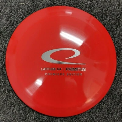 Latitude 64 Premiere Edition Disc Golf Primitus OOP- Red w/ Silver HS - 170-175g - Image 1 of 2