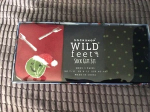 NEU UND VERPACKT Neu Sock Shop 3 Paar Weihnachten Herrensocken - Größe UK 7-11 US 8-12 EU 40-46 - Bild 1 von 5