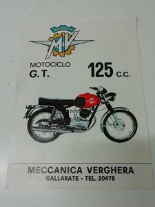 MV 125 GT dépliant originale d'epoca - Foto 1 di 1