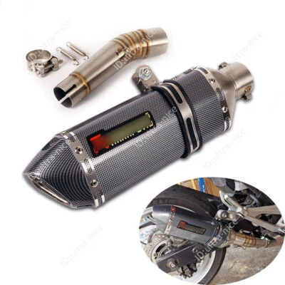 Tubo silenciador medio 51 mm puntas escape moto Honda NC750X NC700 hasta 2019 Foto 1 de 4