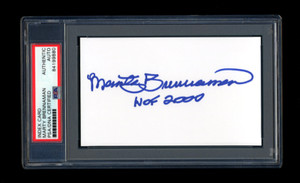 MARTY BRENNAMAN SIGNED MINT INDEX CARD PSA/DNA AUTO SLABBED HOF CINCINNATI REDS