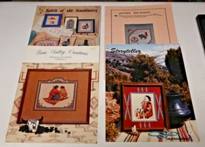 Lot of Counted Cross Stitch Pattern Leaflets - Southwest Designs - Imagen 1 de 15