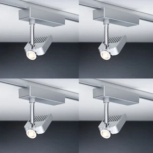 4er Set Paulmann URail Schienensystem Spot Vision II 1x10W Chrom matt/Chrom 230 - Bild 1 von 1
