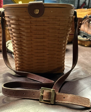 Longaberger Country Collection Large Saddlebrook Purse Basket  2002/ Liner Cover