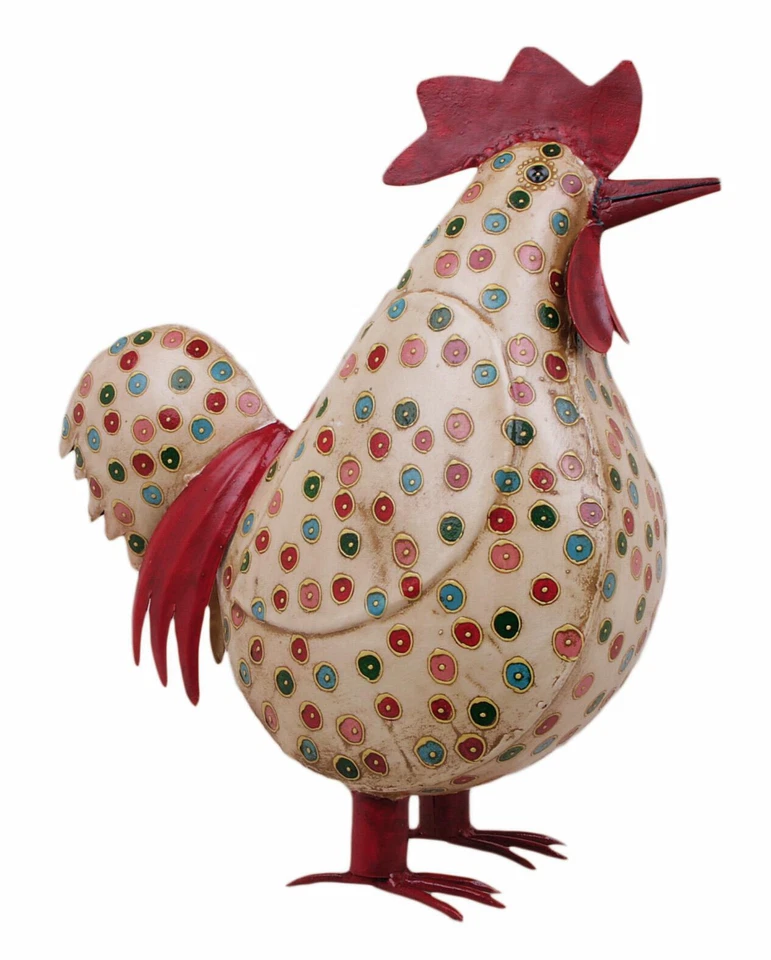 Deko-Huhn Garten-Huhn Garten-Deko Metall bemalt  - Bild 1 von 1