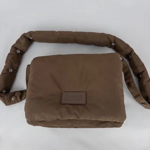 Dagne Dover Kitty Crossbody Bag Brown Puffer Bag Multi Compartment 2 Straps - Picture 1 of 14
