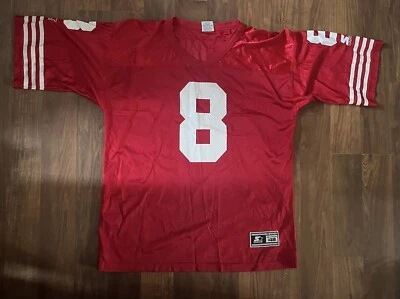 CAMISETA 48 Grande Vintage Años 90 Starter Steve Young San Francisco 49ers Para Hombres NFL Foto 1 de 4
