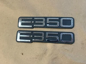 1991- 1995 FORD E350 FENDER EMBLEMS Pair Econoline Van OEM 91-95 - Picture 1 of 3