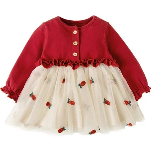 Fairy Baby One-Piece Tutu Dress with Tulle Skirt and Long Sleeves Princess- 195 - Picture 1 of 6