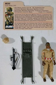Doc Medic Vintage 1983 Hasbro G.I. Joe ARAH 100% Complete W/ File Card - Picture 1 of 14