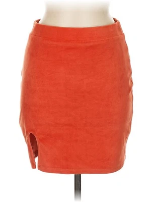 Falda informal Double Zero naranja para mujer M Foto 1 de 2