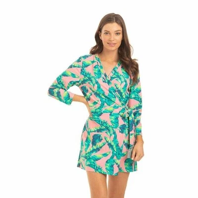 Mono Mameluco Tropical Envoltura Palma Rosa Preppy CABANA LIFE XS NUEVO CON ETIQUETAS Producto Fresco Foto 1 de 4